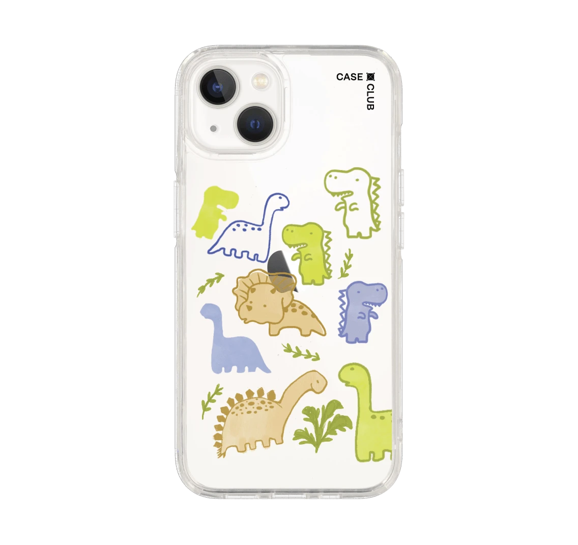 เคสใส iphone 13 ไดโนเสาร์สีสันสดใส